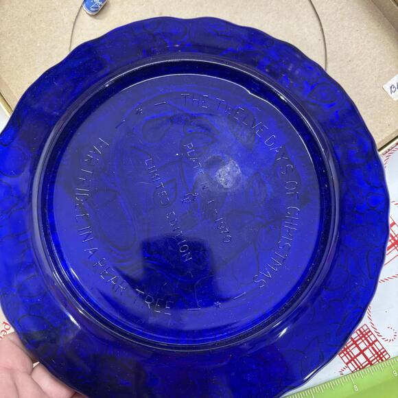 Vtg Imperial 1970s carnival glass 1st day of Christmas plate - Picture 3 of 3